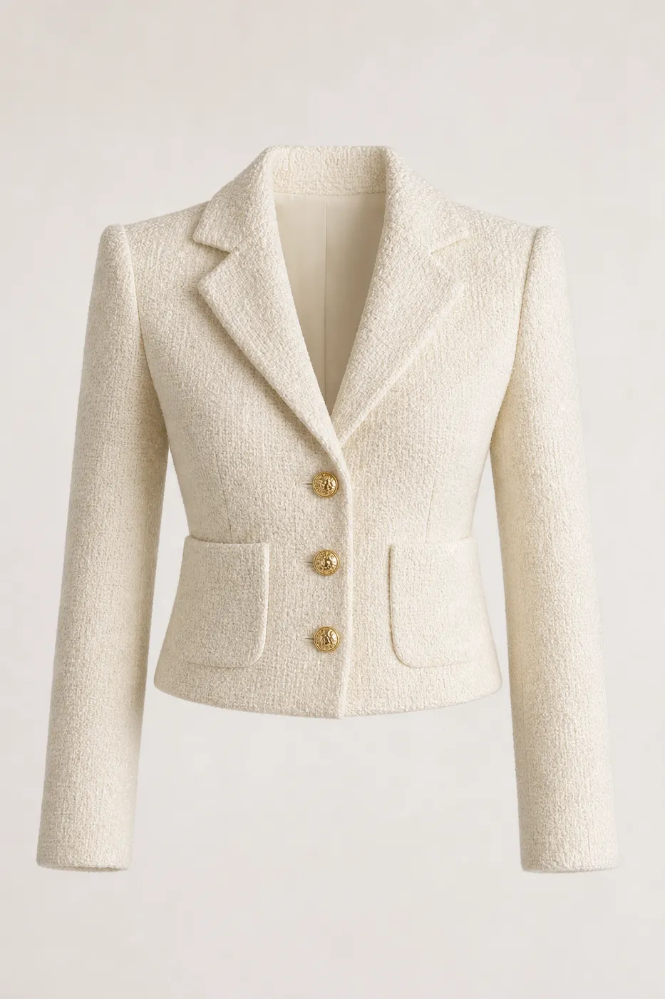 Signature Structured Bouclé Wool Blazer Muse