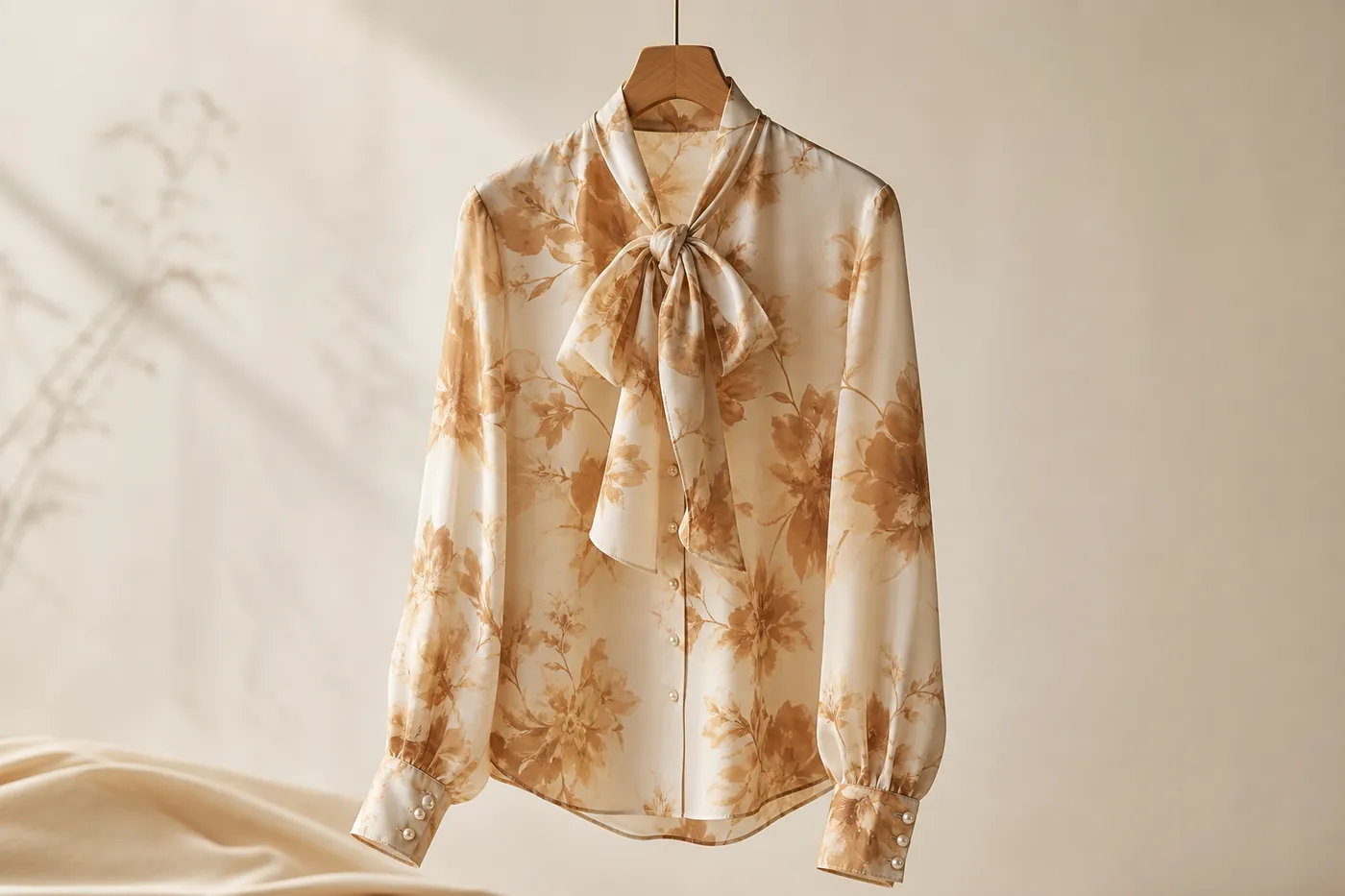 Signature Printed Silk Blouse No.11