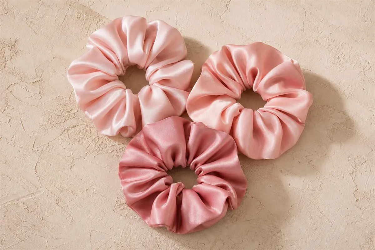Lot de 3 Chouchous en Soie No.05