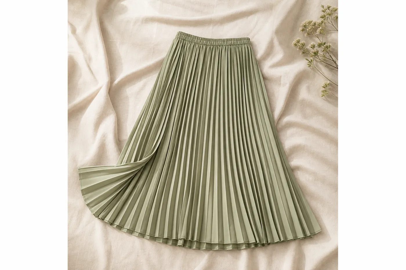 Pleated Midi Skirt Muse