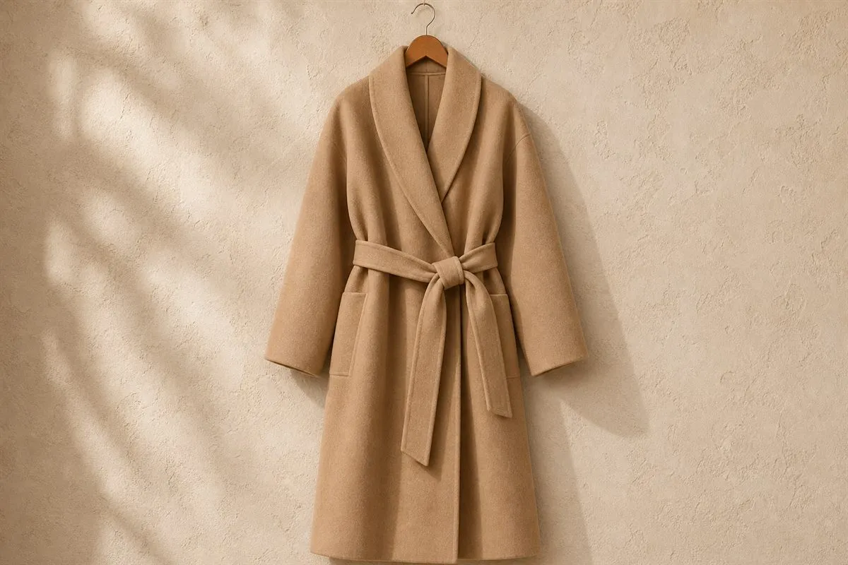 Iconic Manteau Peignoir Oversize Ceinturé Essential