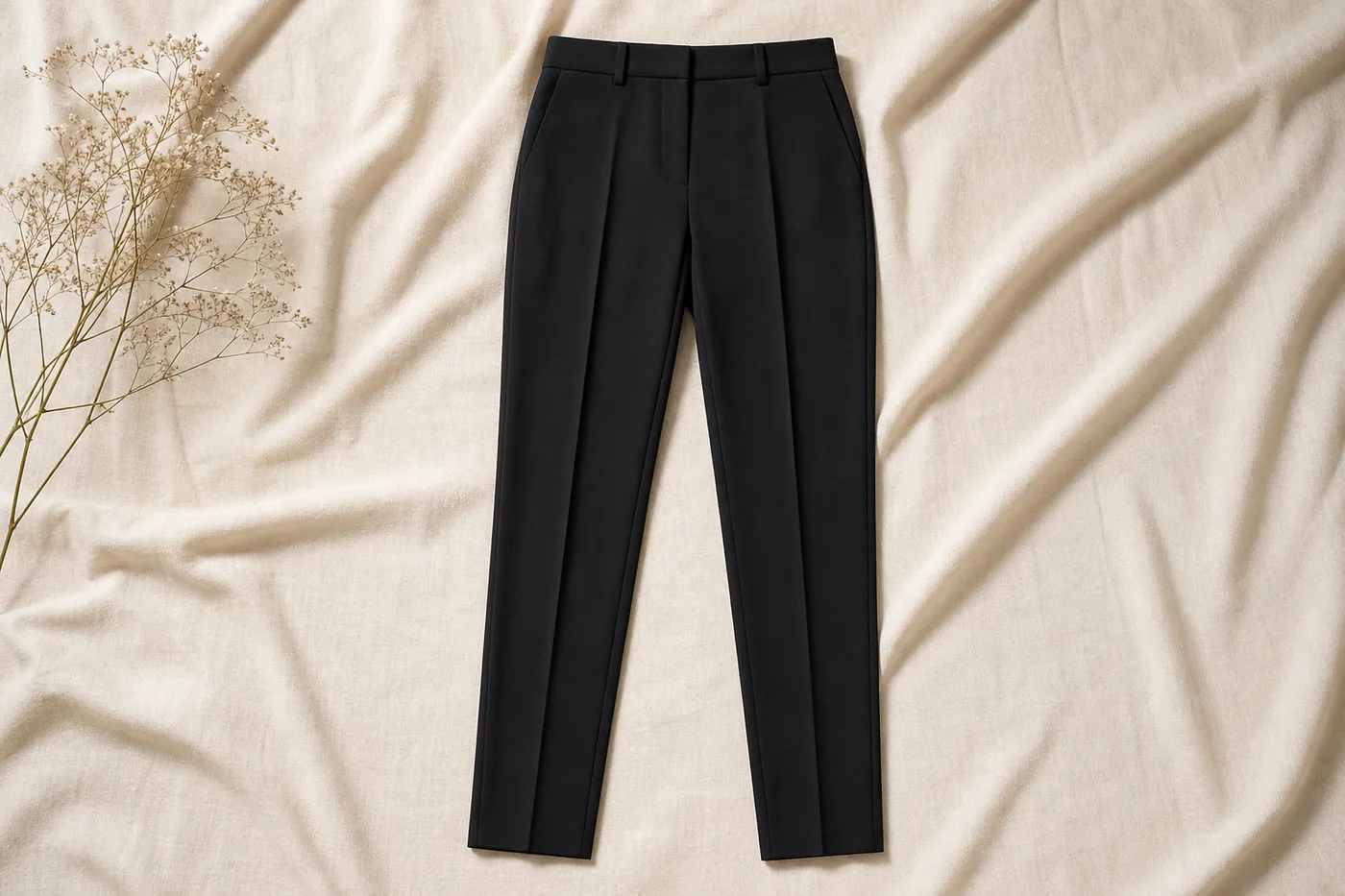 Cigarette Trousers in Crêpe No.13