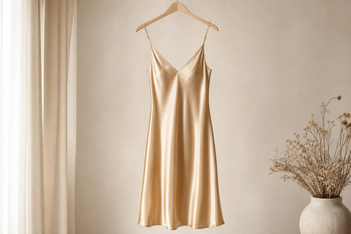 Midi Satin Dress Muse