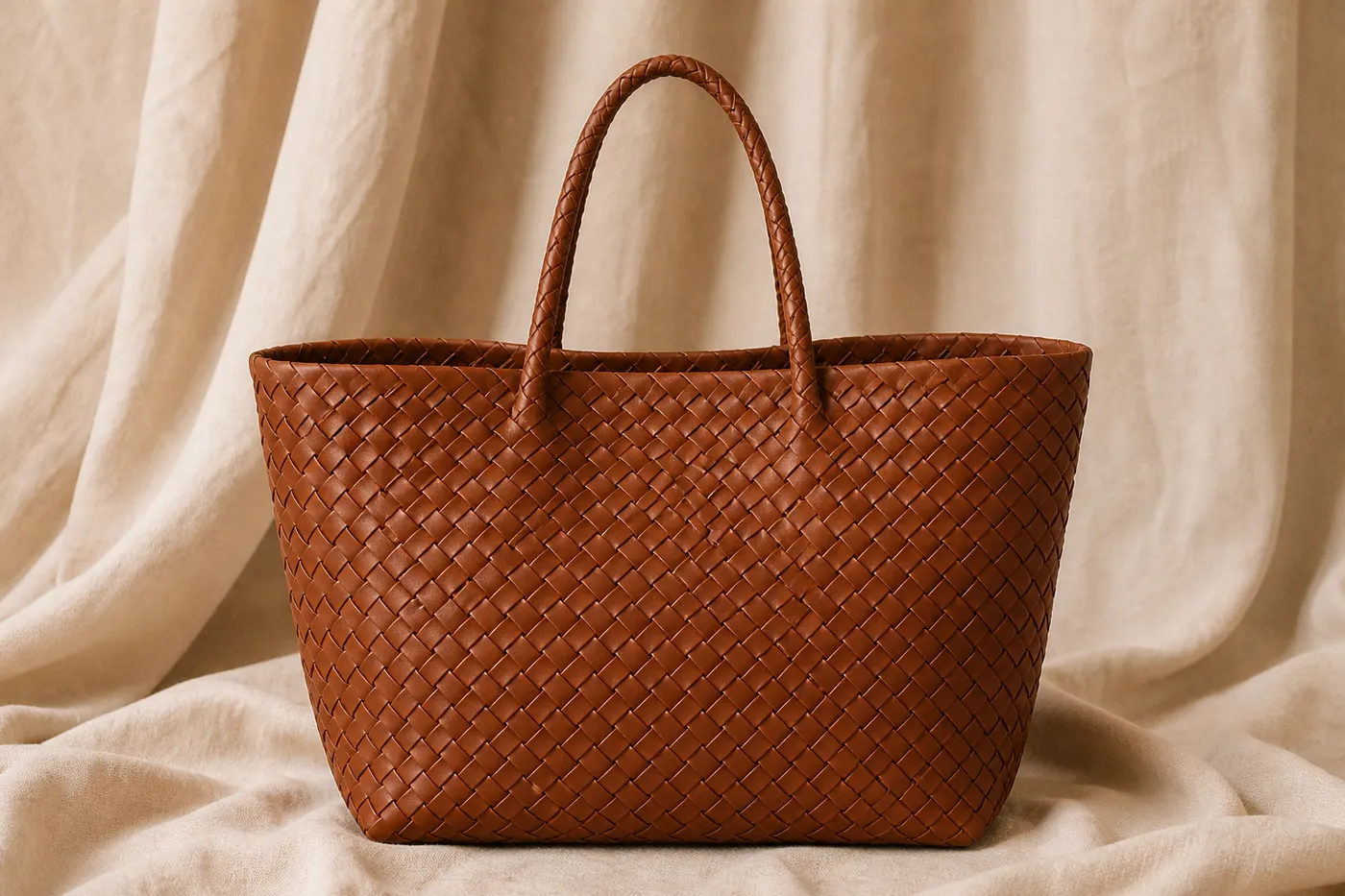 Woven Leather Tote Bag Limited Edition