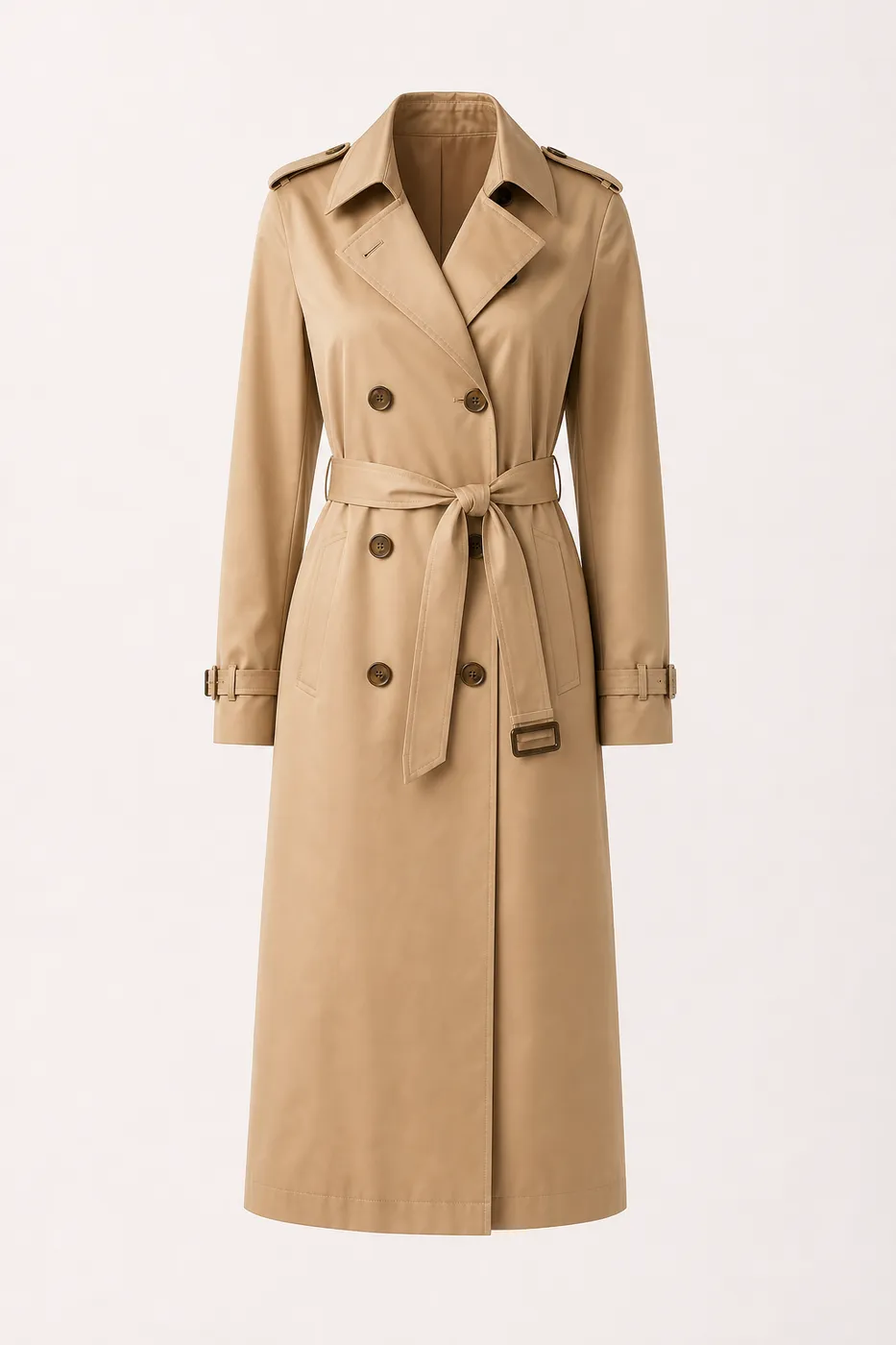 Long Coated Cotton Trench Muse
